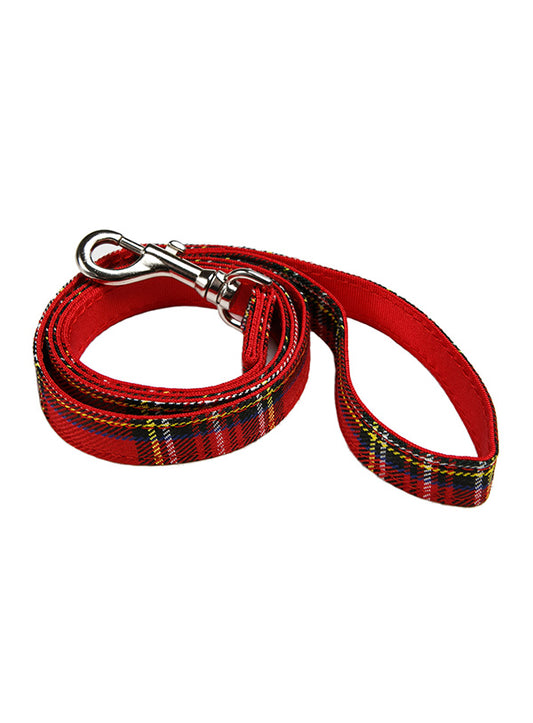 Urban Pup Red Tartan Fabric Dog Lead