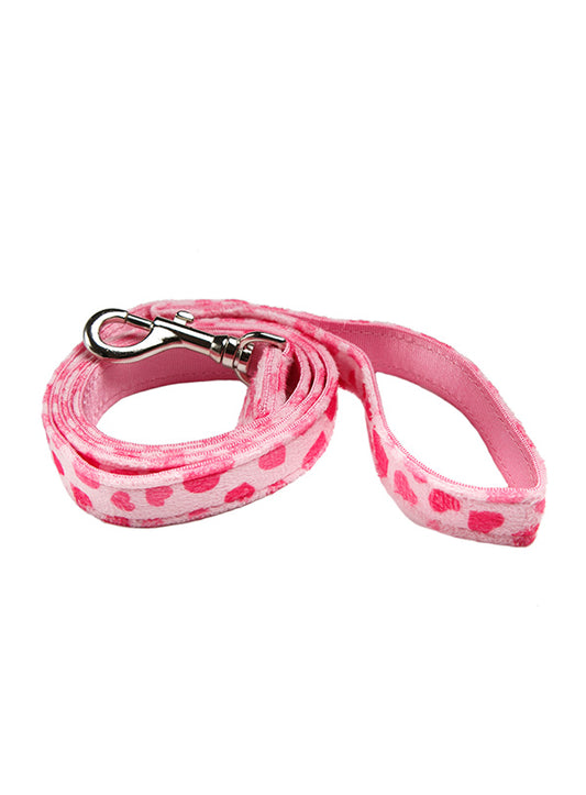 Urban Pup Pink Hearts Fabric Dog Lead