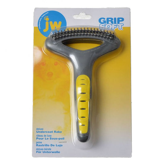 JW Gripsoft Grooming Undercoat Rake Dog Brush