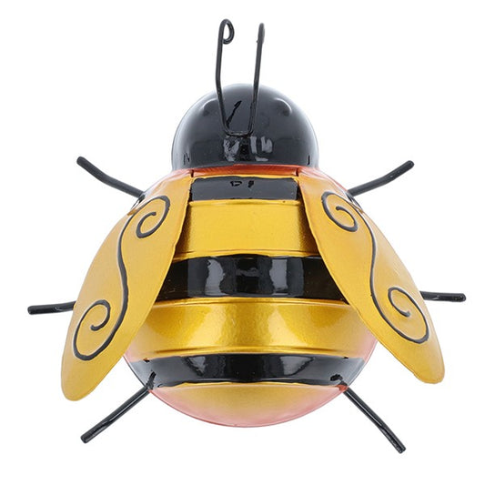 Metallic Bee Garden Wall Art Ornament Medium