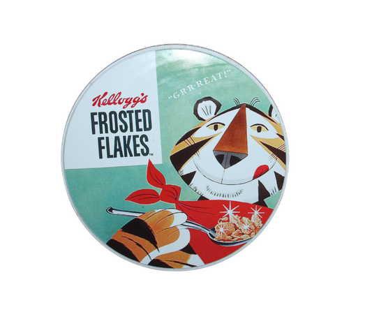 Kelloggs Frosted Flakes Vintage Style Storage Tin Tony The Tiger