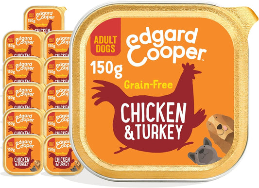 Pet Food Bank Edgard Cooper Natural Wet Dog Food - (Chicken & Turkey, 11 x ‎150g