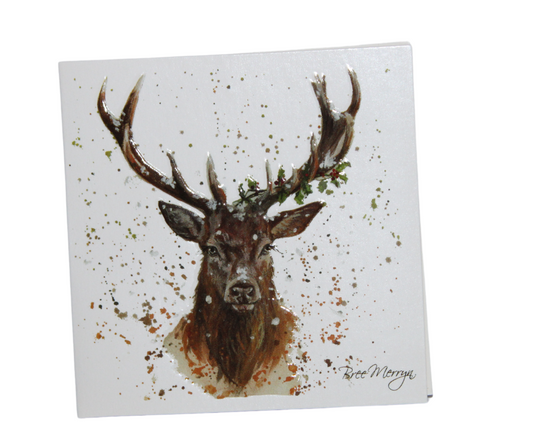 Bree Merryn, Fine Art Stag Small Card To Post