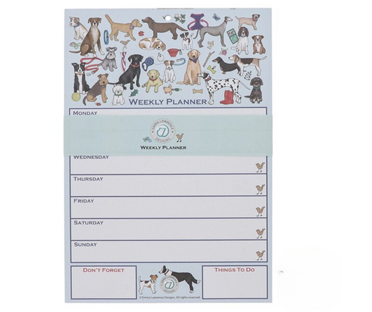 Emma Lawrence Dogs Weekly Planner