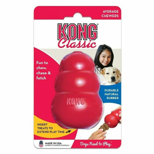 Kong Classic Pet Dog Treat Toy Sizes Small and Extra Small