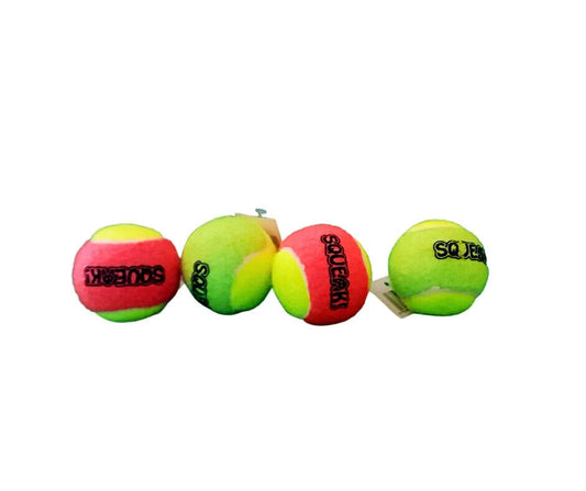 Petface 4 Pack Of Mini Tennis Balls Small Size For Small Dogs