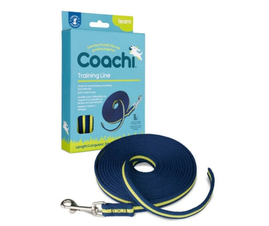 CoA Coachi Dog Training Line Navy & Lime