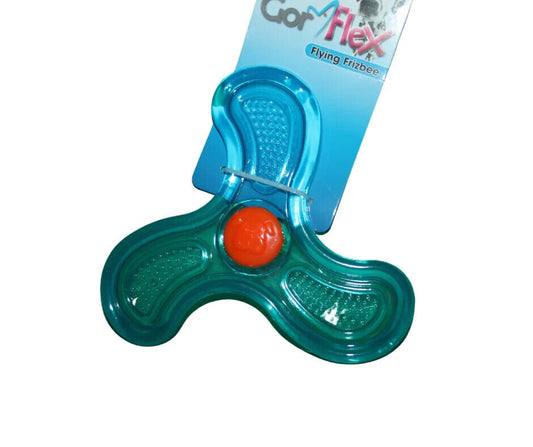 Flex Flying Dog Toy Frizbee Blue