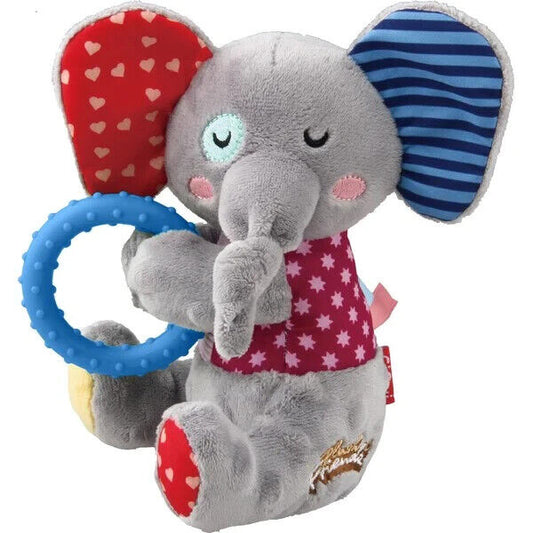 GiGwi Plush Friends Squeaker And Ring Elephant Dog Toy For Puppies And Small Dog