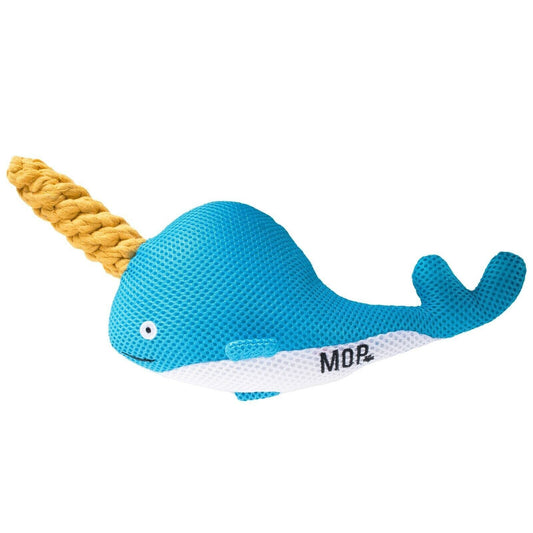 Nancy the Narwhal Plush Rope Dog Toy