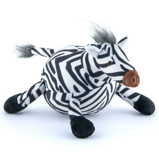 Eco Friendly Zebra Plush Dog Toy