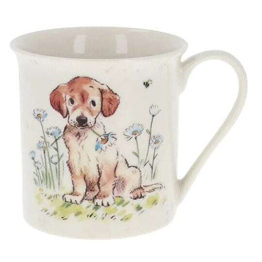 Paper Shed Labrador & Daisy Fine China Mug