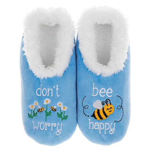 Snoozies! Pairables Bee Happy Ladies Slippers