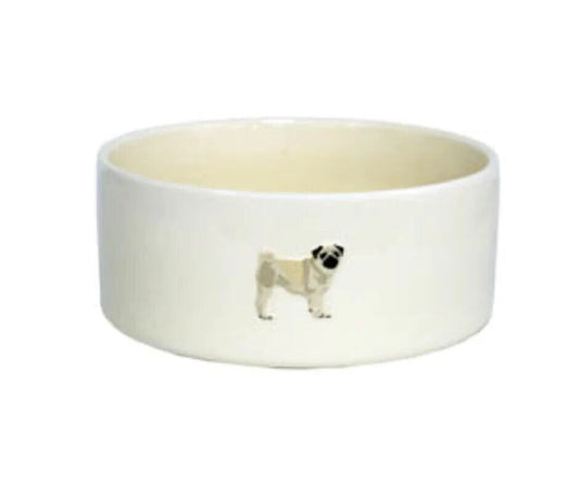 Bailey & Friends Dog Bowl Pug