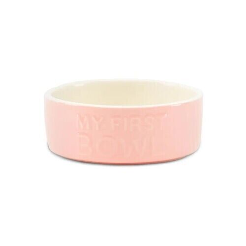 Scruffs My First Bowl Puppy Dog Bowl 13cm Pink