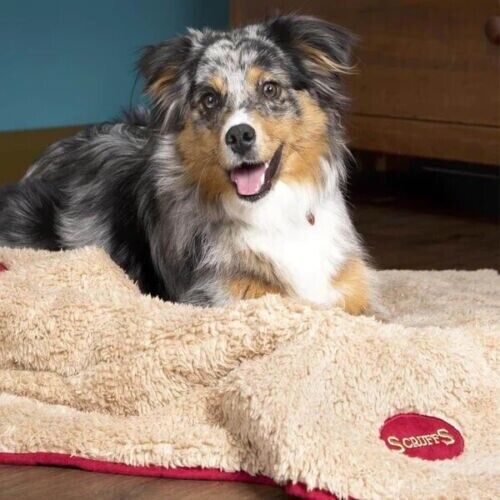 Scruffs Snuggle Blanket Reversible Design Duvet Burgundy Pet Bedding