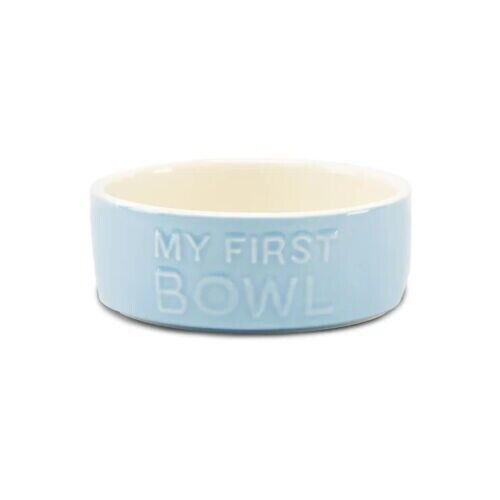 Scruffs My First Bowl Puppy Dog Bowl 13cm Blue