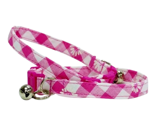 Daisy Check Breakaway Cat Collar Mabel & Mu