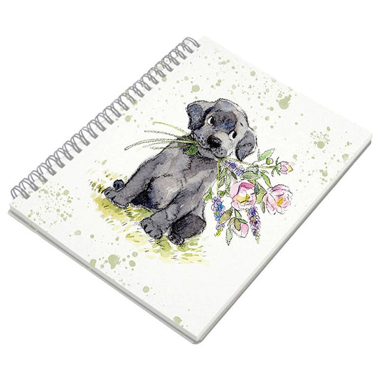 Paper Shed Black Labrador A6 Notebook